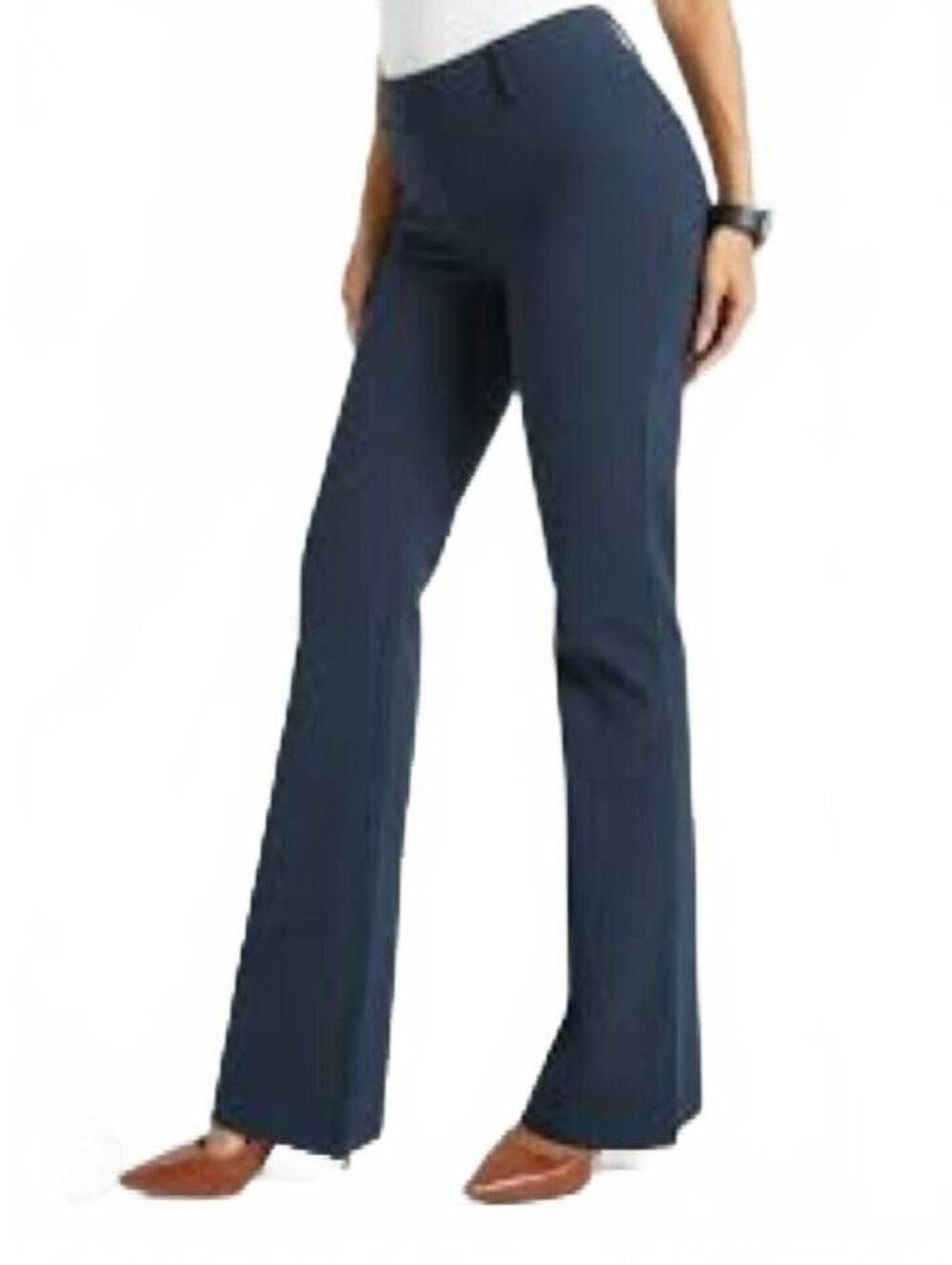 Betabrand Dress Pant Yoga Pants (DPYP) in Navy Blue, Size 1X Petite
